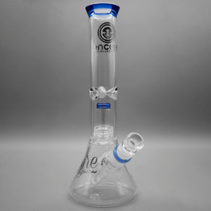 Blue — 12" Double Chamber Matrix Perc Beaker (view 1)