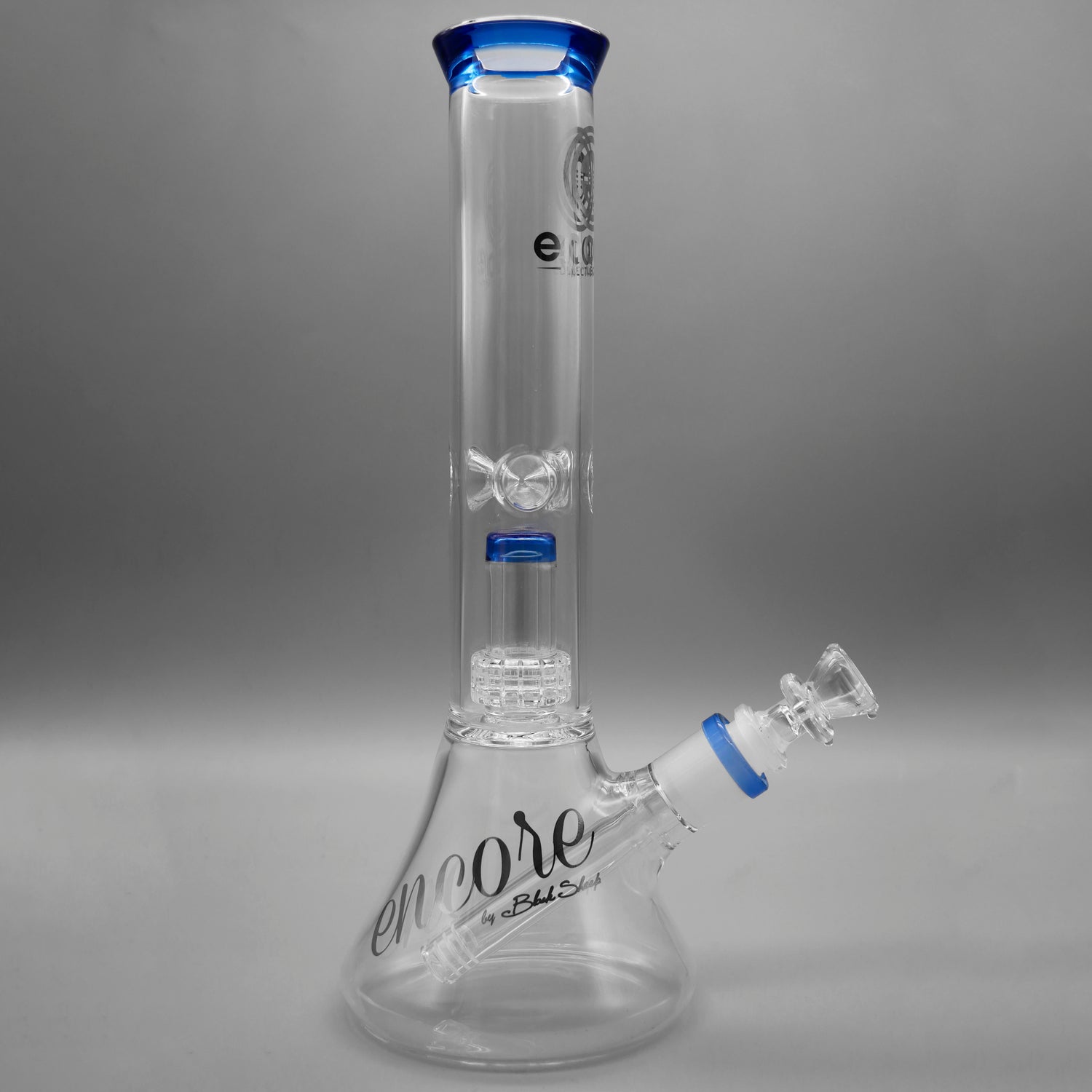 Blue — 12" Double Chamber Matrix Perc Beaker (view 2)