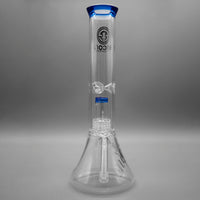 Blue — 12" Double Chamber Matrix Perc Beaker (view 3)