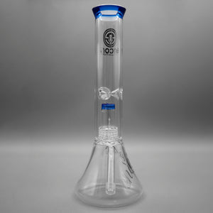 Blue — 12" Double Chamber Matrix Perc Beaker (view 3)