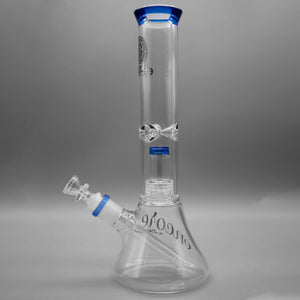 Blue — 12" Double Chamber Matrix Perc Beaker (view 4)