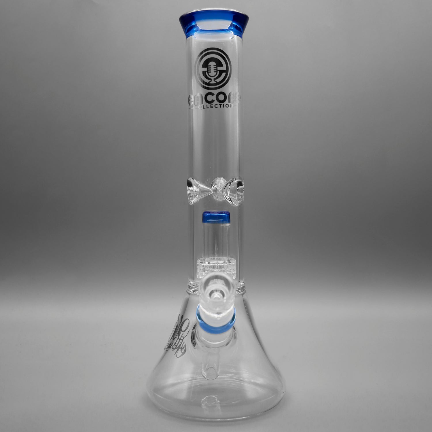Blue — 12" Double Chamber Matrix Perc Beaker (view 5)