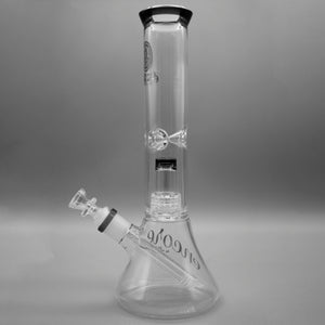 Gray — 12" Double Chamber Matrix Perc Beaker (view 4)