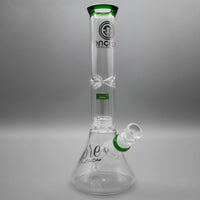 Green — 12" Double Chamber Matrix Perc Beaker (view 1)