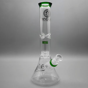 Green — 12" Double Chamber Matrix Perc Beaker (view 1)