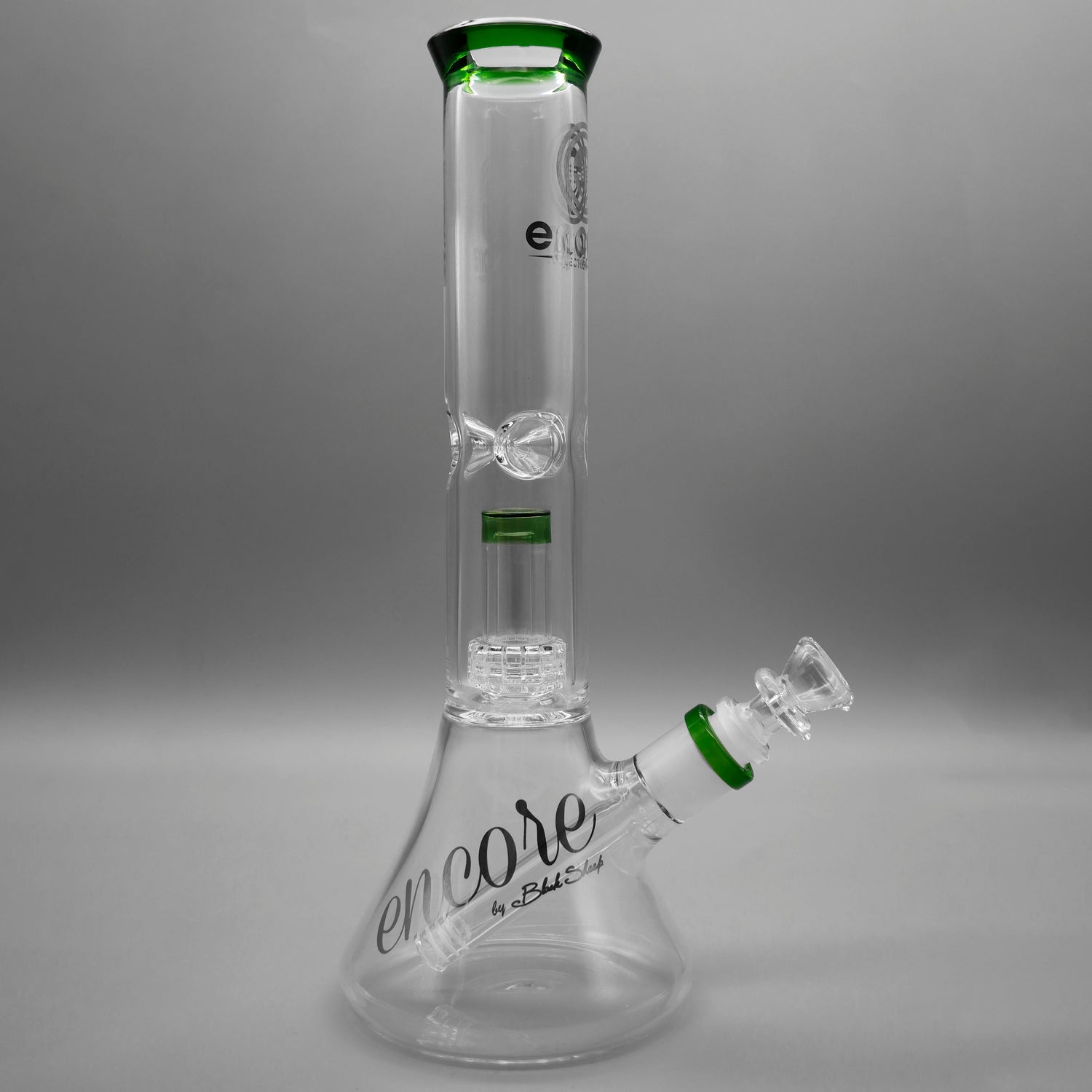 Green — 12" Double Chamber Matrix Perc Beaker (view 2)
