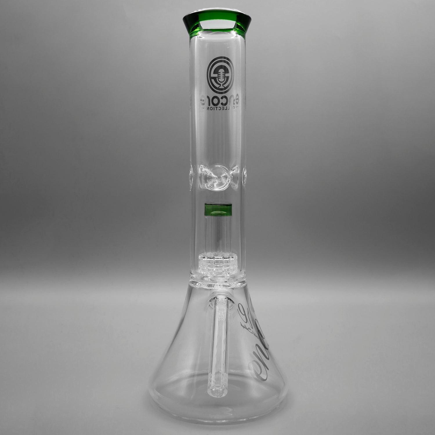 Green — 12" Double Chamber Matrix Perc Beaker (view 3)