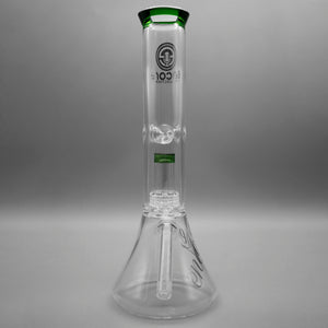 Green — 12" Double Chamber Matrix Perc Beaker (view 3)