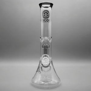 Gray — 12" Double Chamber Tree Perc Beaker (view 4)