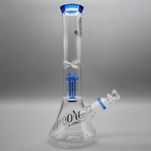 Blue — 12" Double Chamber Tree Perc Beaker (view 2)