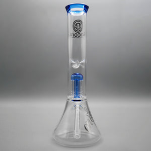 Blue — 12" Double Chamber Tree Perc Beaker (view 3)
