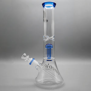 Blue — 12" Double Chamber Tree Perc Beaker (view 4)