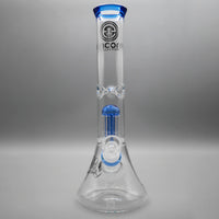 Blue — 12" Double Chamber Tree Perc Beaker (view 5)