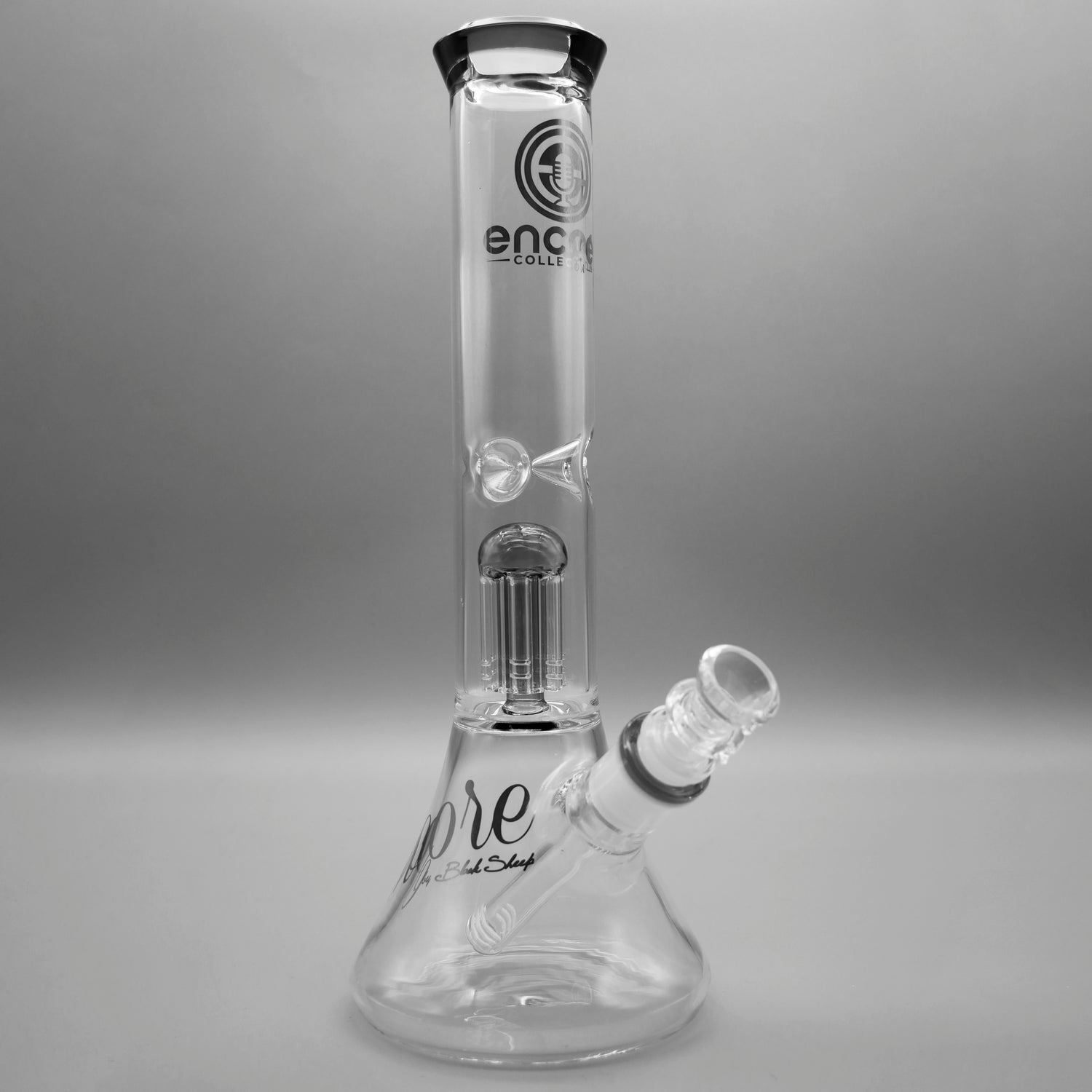 Gray — 12" Double Chamber Tree Perc Beaker (view 1)