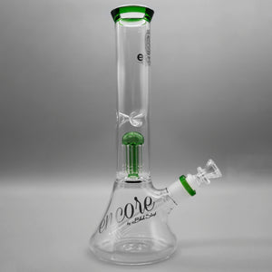 Green — 12" Double Chamber Tree Perc Beaker (view 2)