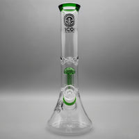 Green — 12" Double Chamber Tree Perc Beaker (view 5)