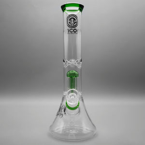 Green — 12" Double Chamber Tree Perc Beaker (view 5)