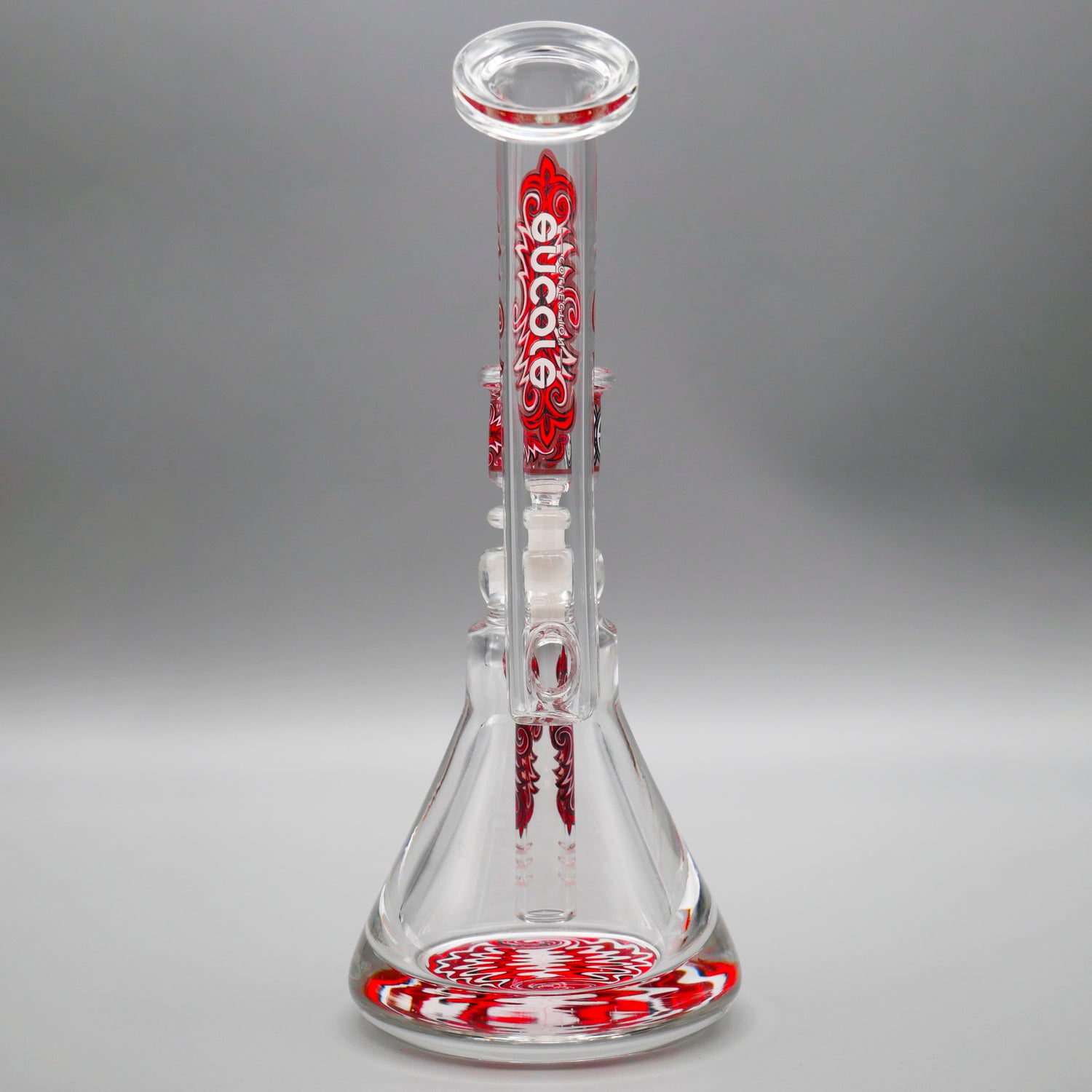 Red — 9.5" Wubbling Pounder Bubbler (view 2)