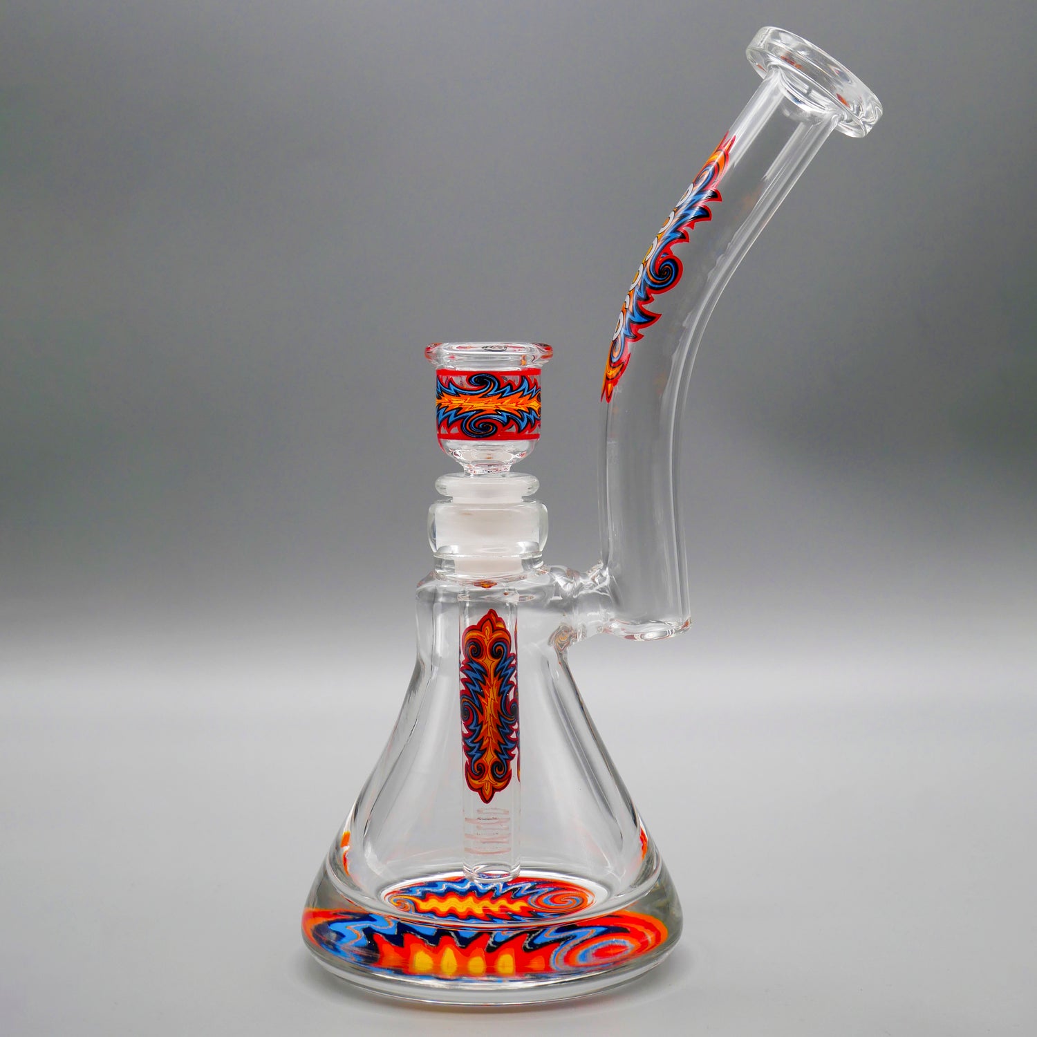 Fire — 9.5" Wubbling Pounder Bubbler (view 3)