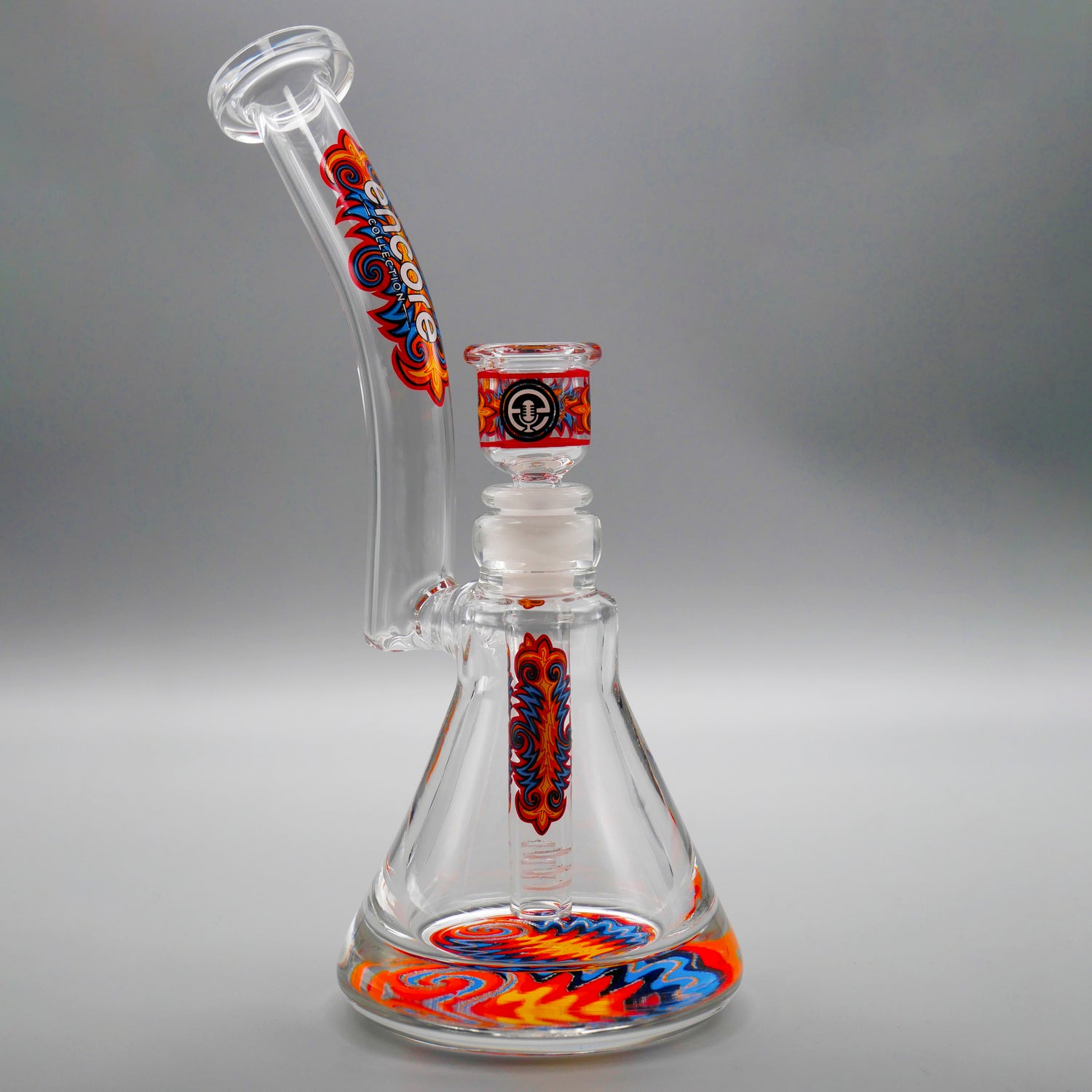 Fire — 9.5" Wubbling Pounder Bubbler (view 4)
