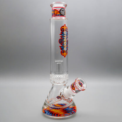 12" Encore Collection Unbreakable Perc Pounder Beaker Bong