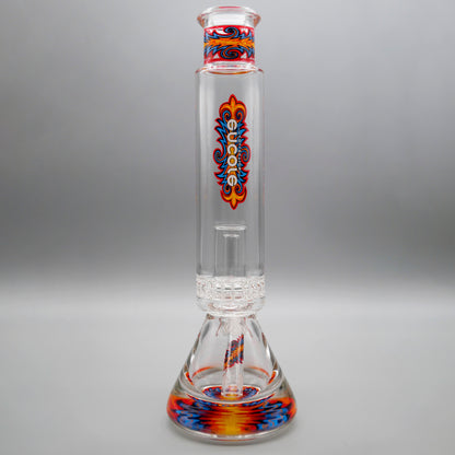 12" Encore Collection Unbreakable Perc Pounder Beaker Bong