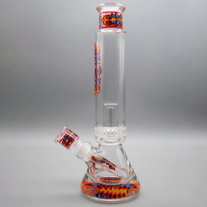 12" Encore Collection Unbreakable Perc Pounder Beaker Bong