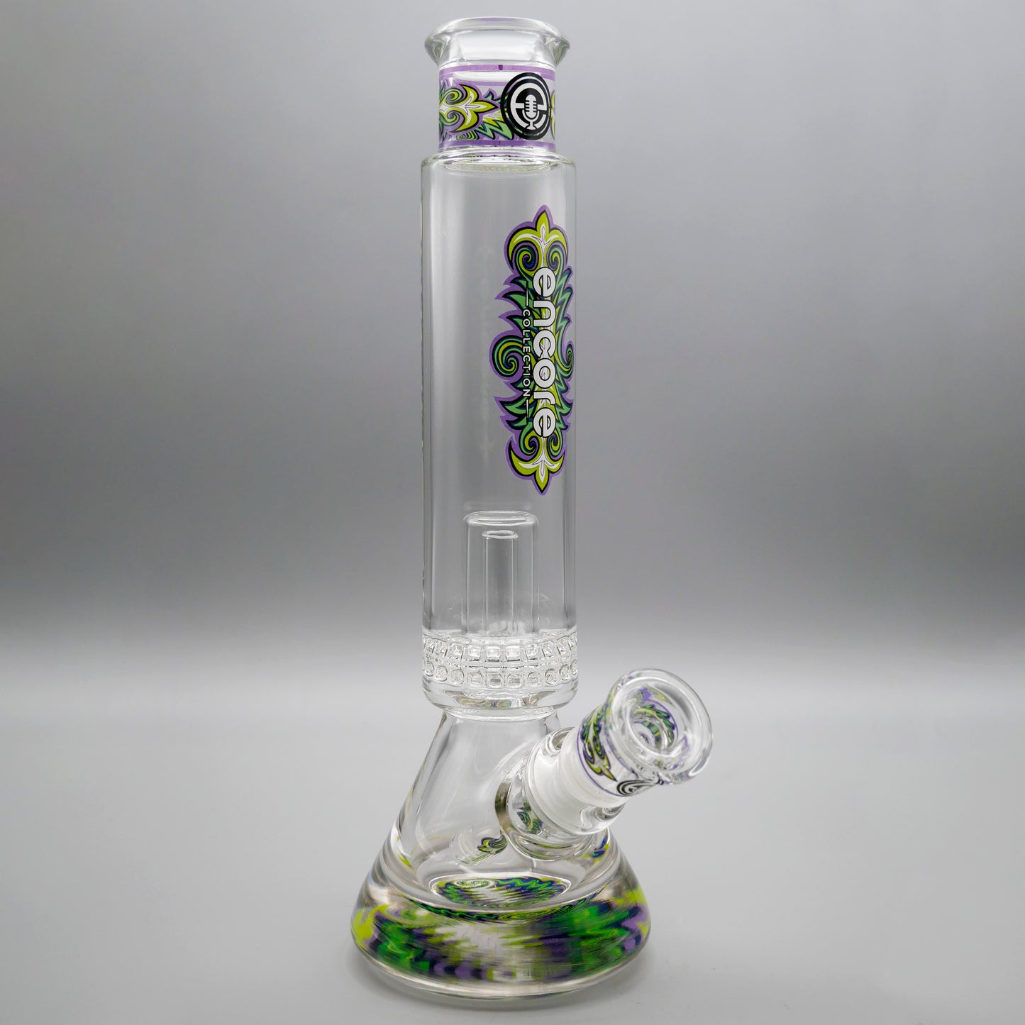 12" Encore Collection Unbreakable Perc Pounder Beaker Bong
