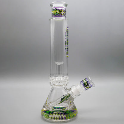 12" Encore Collection Unbreakable Perc Pounder Beaker Bong