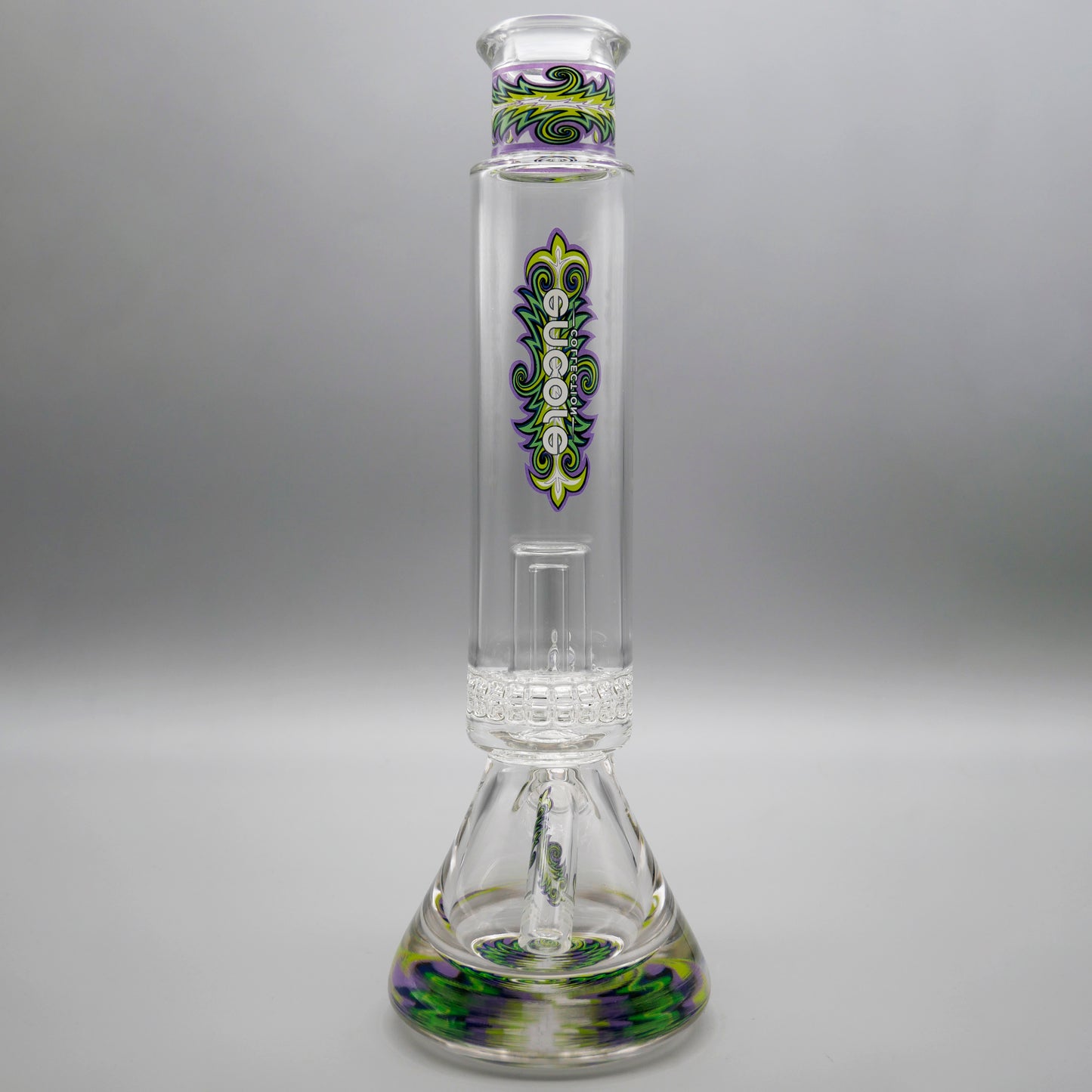12" Encore Collection Unbreakable Perc Pounder Beaker Bong
