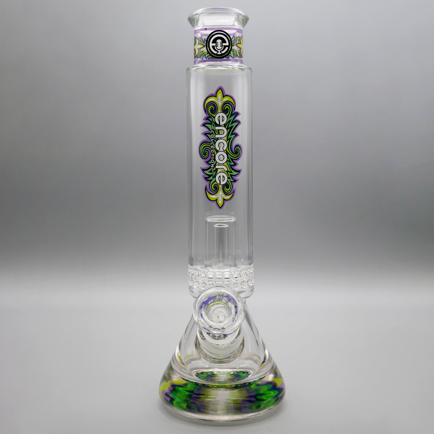 12" Encore Collection Unbreakable Perc Pounder Beaker Bong