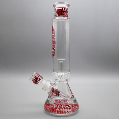 12" Encore Collection Unbreakable Perc Pounder Beaker Bong