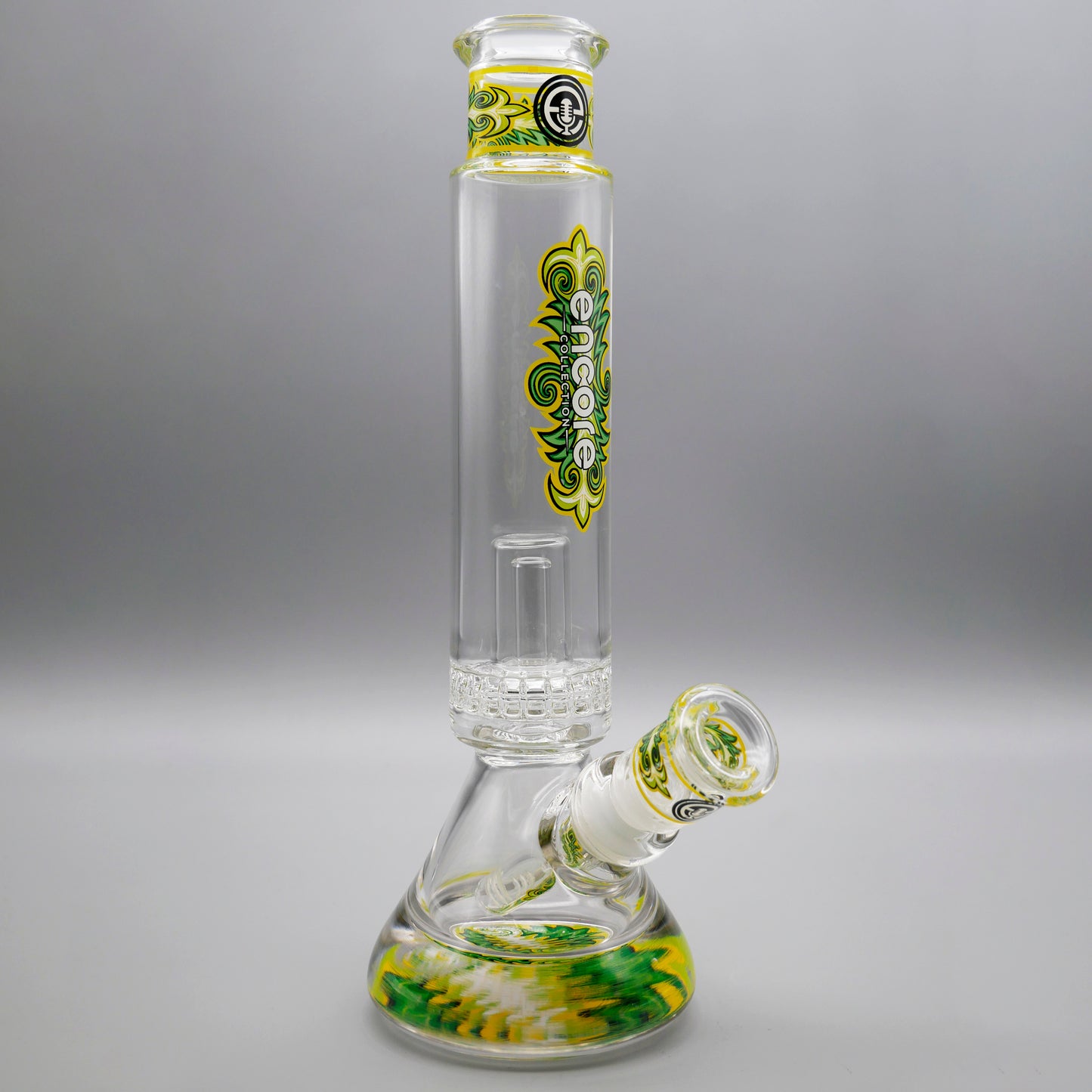 12" Encore Collection Unbreakable Perc Pounder Beaker Bong