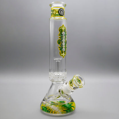 12" Encore Collection Unbreakable Perc Pounder Beaker Bong