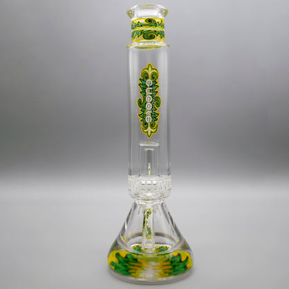 12" Encore Collection Unbreakable Perc Pounder Beaker Bong