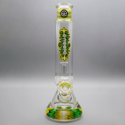 12" Encore Collection Unbreakable Perc Pounder Beaker Bong