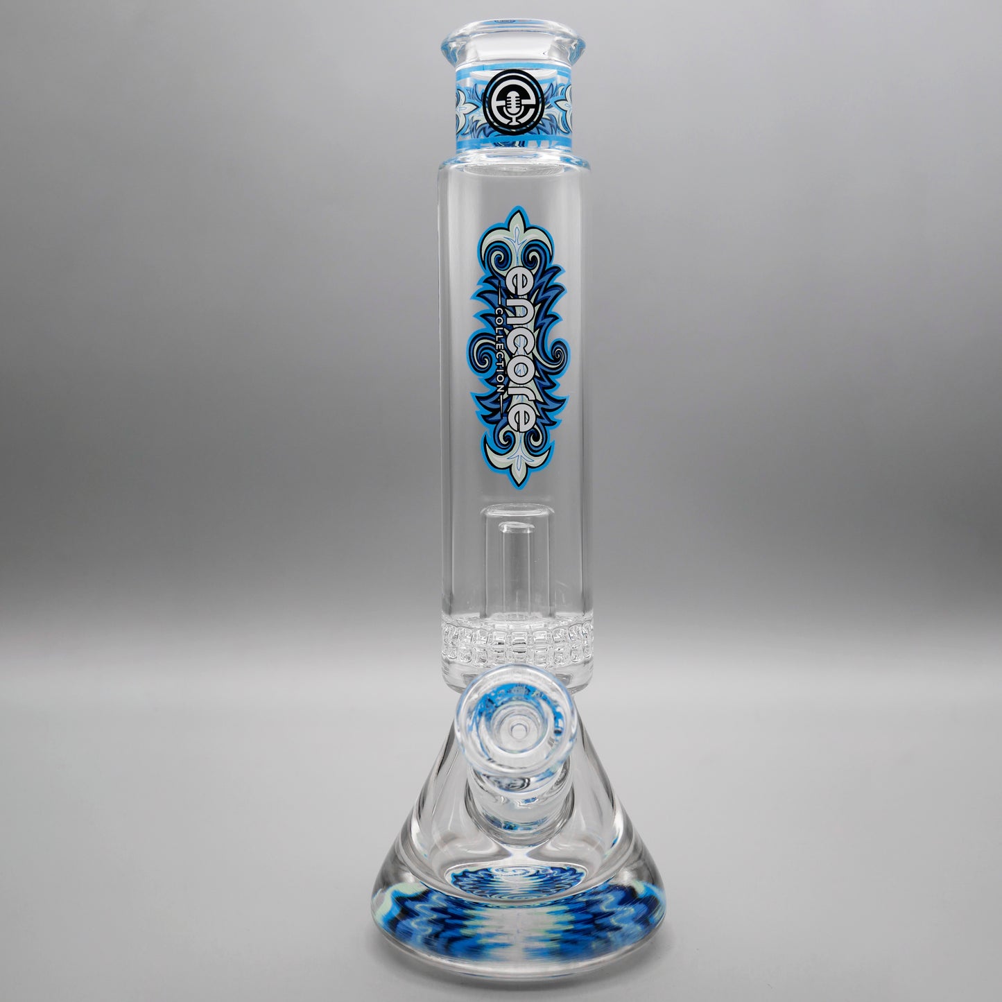 12" Encore Collection Unbreakable Perc Pounder Beaker Bong