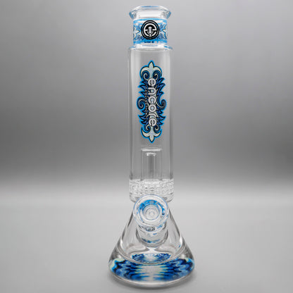 12" Encore Collection Unbreakable Perc Pounder Beaker Bong