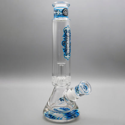 12" Encore Collection Unbreakable Perc Pounder Beaker Bong