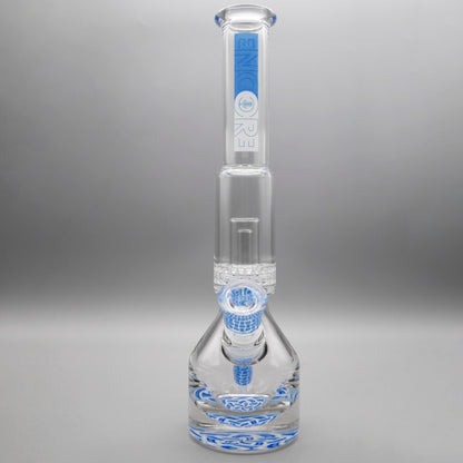 13.5" Encore Collection Unbreakable Perc Basket Weave Henny Pounder Bong
