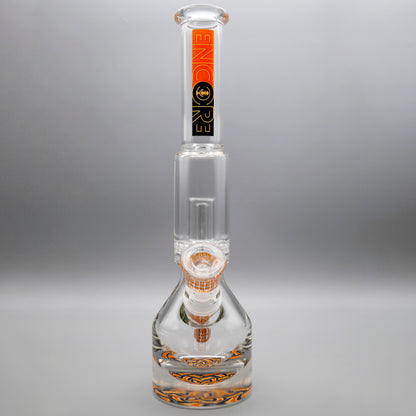 13.5" Encore Collection Unbreakable Perc Basket Weave Henny Pounder Bong