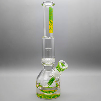 13.5" Encore Collection Unbreakable Perc Basket Weave Henny Pounder Bong