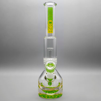 13.5" Encore Collection Unbreakable Perc Basket Weave Henny Pounder Bong