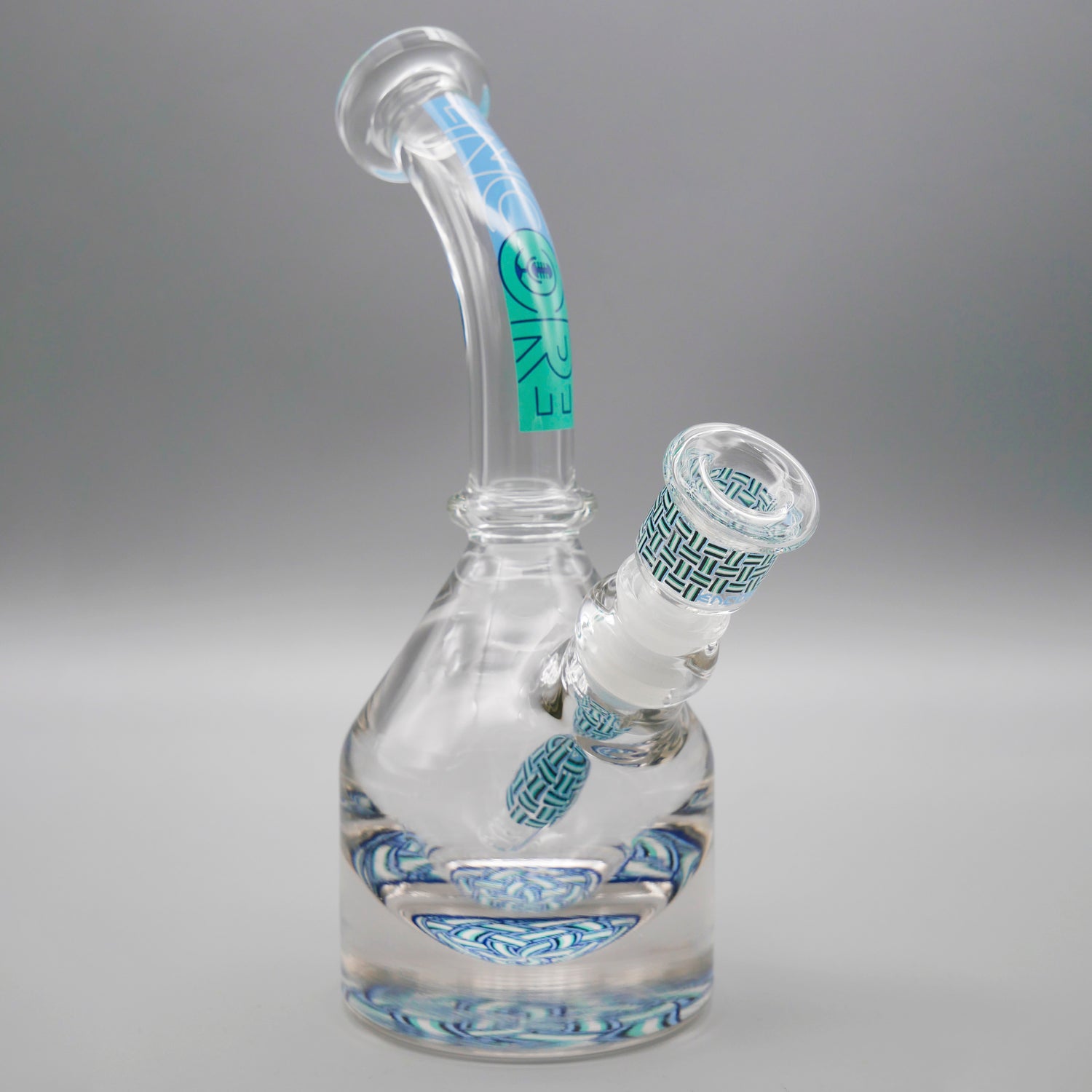 Basket Cyan — Lazy Henny Basketweave (view 1)