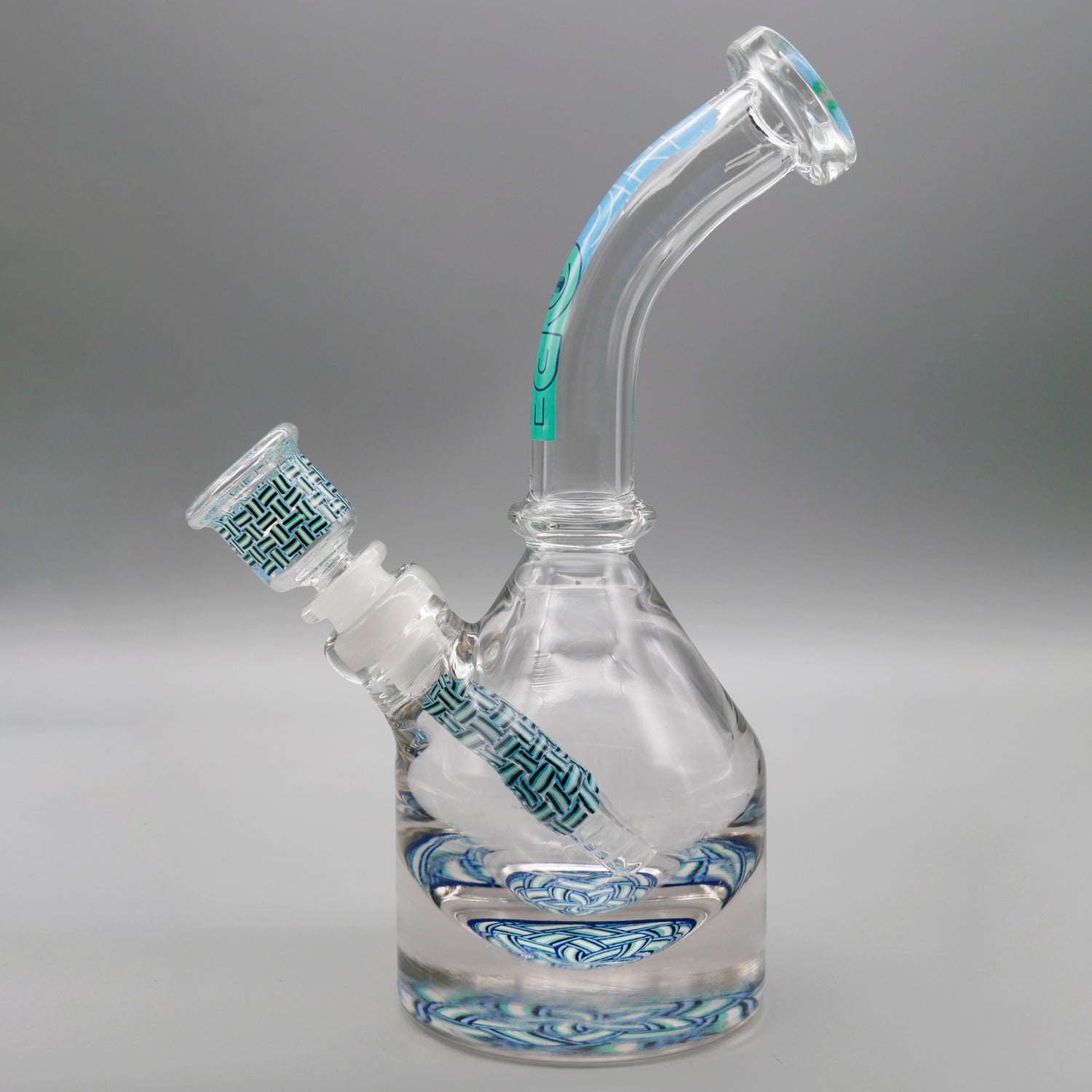 Basket Cyan — Lazy Henny Basketweave (view 3)