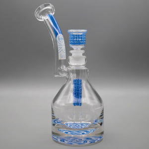 Basket Blue — Basketweave Henny Pounder Bubbler (view 1)