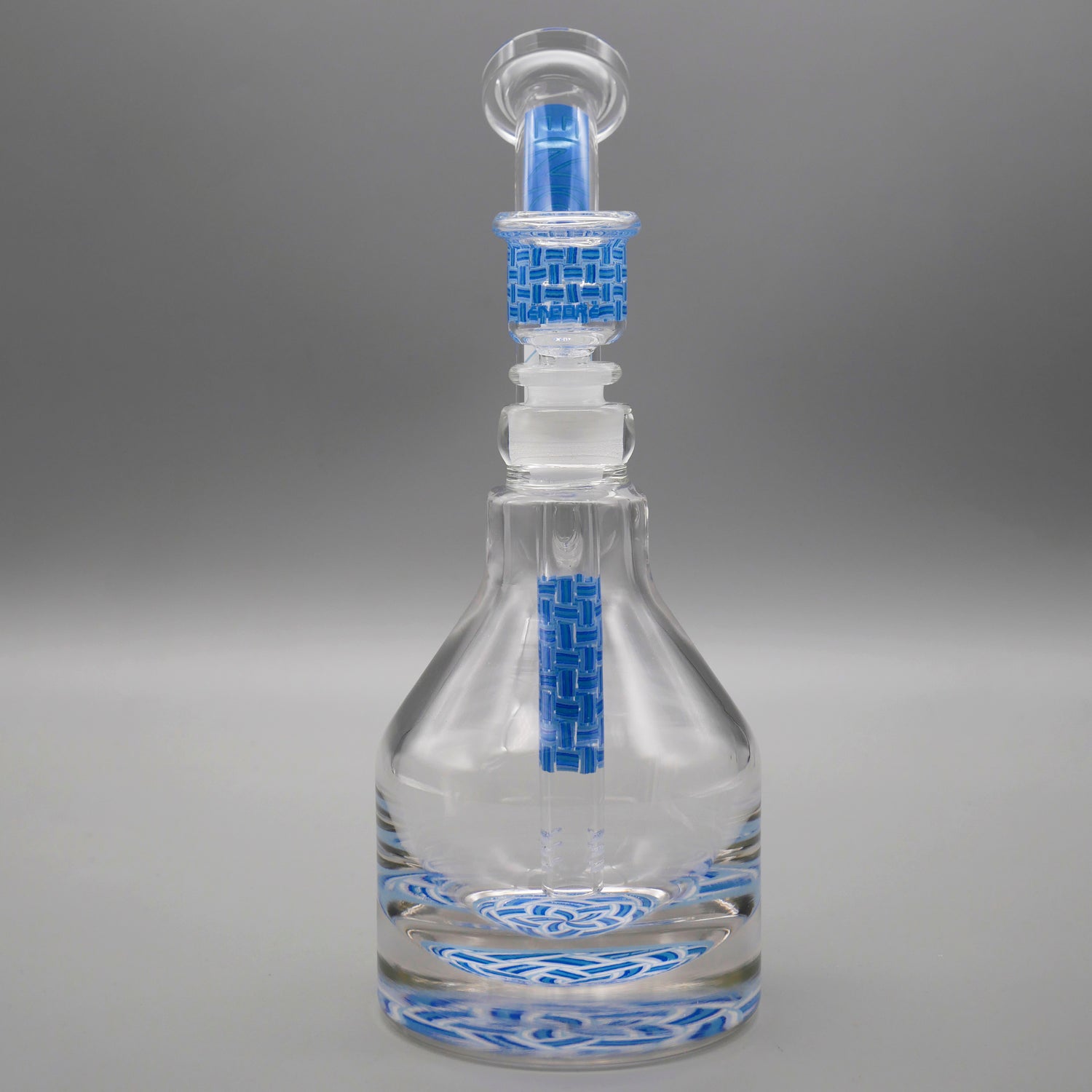 Basket Blue — Basketweave Henny Pounder Bubbler (view 2)
