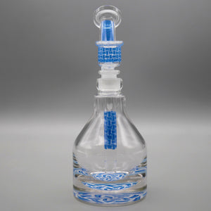 Basket Blue — Basketweave Henny Pounder Bubbler (view 2)