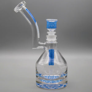 Basket Blue — Basketweave Henny Pounder Bubbler (view 3)