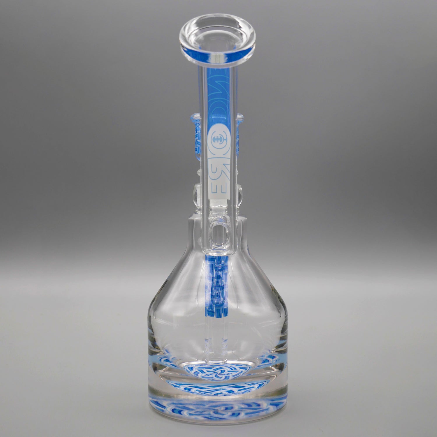 Basket Blue — Basketweave Henny Pounder Bubbler (view 4)